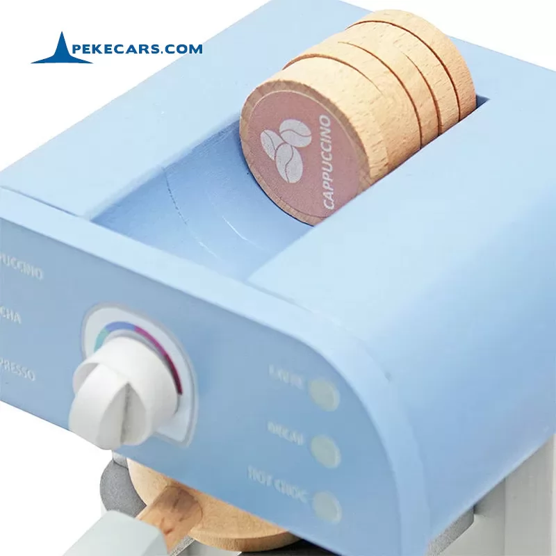 Maquina de Cafe de Madera con Accesorios