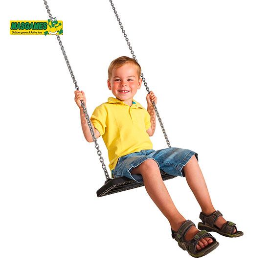 Asiento de caucho con cadenas BASIC - con niño