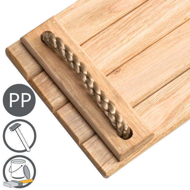 Asiento de madera - zoom asiento