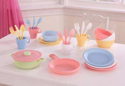 27 UTENSILIOS DE COCINA COLOR PASTEL