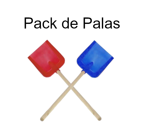 Pack de palas de madera para tractores
