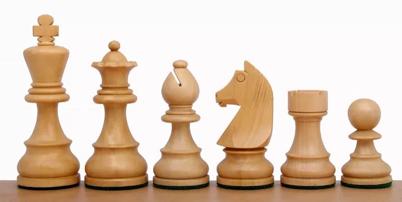Piezas de Ajedrez de madera de Ébano Staunton nº6 Alemán