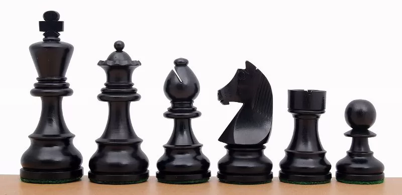 Piezas de Ajedrez de madera de Ébano Staunton nº6 Alemán