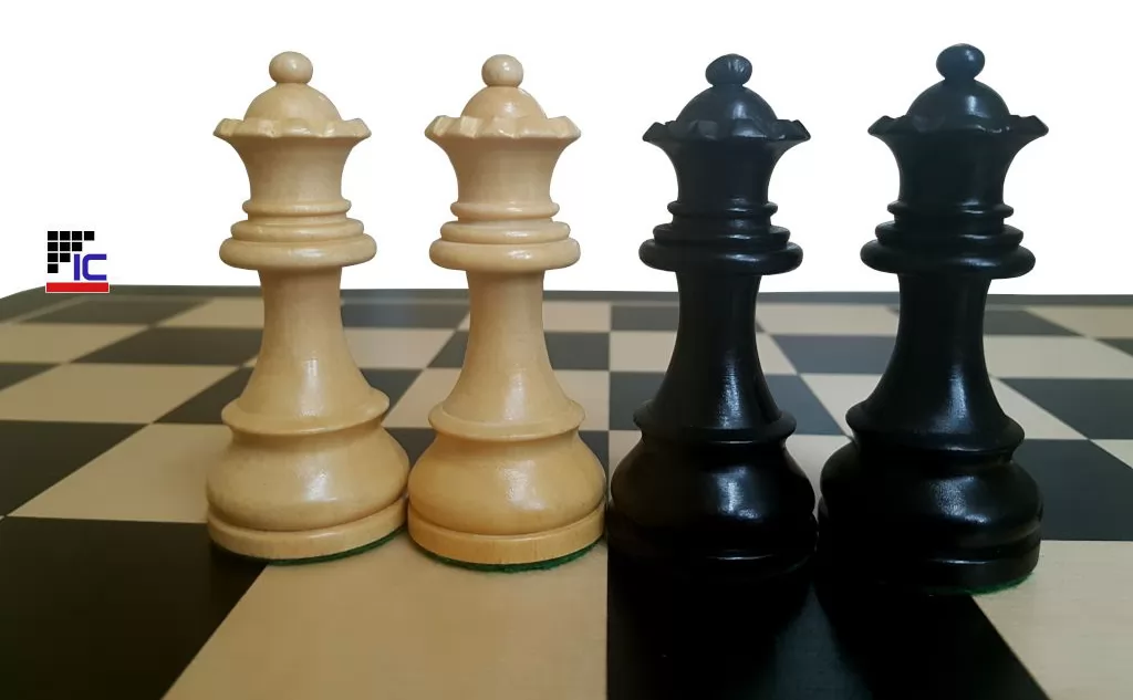 Piezas de Ajedrez de madera de Ébano Staunton nº6 Alemán