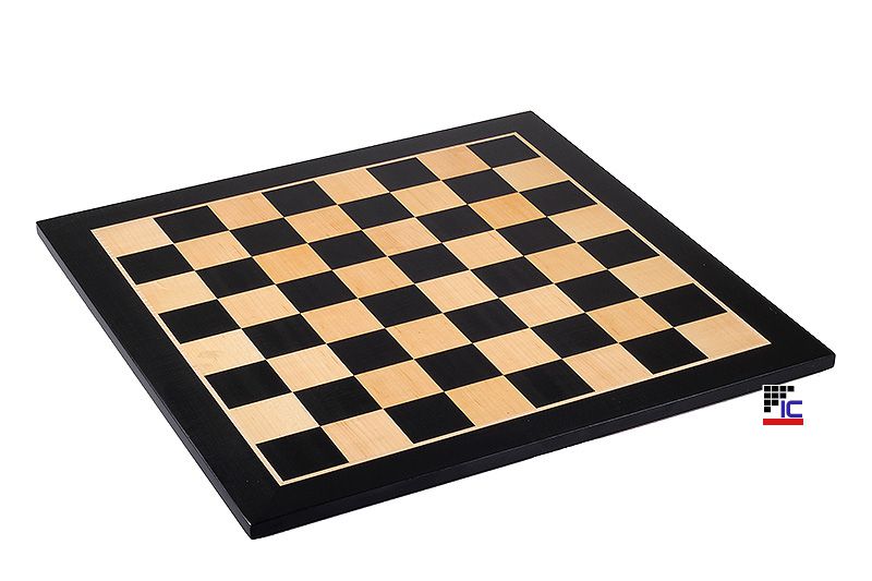 Tablero de madera de caoba negra/arce 54x54 sin notación