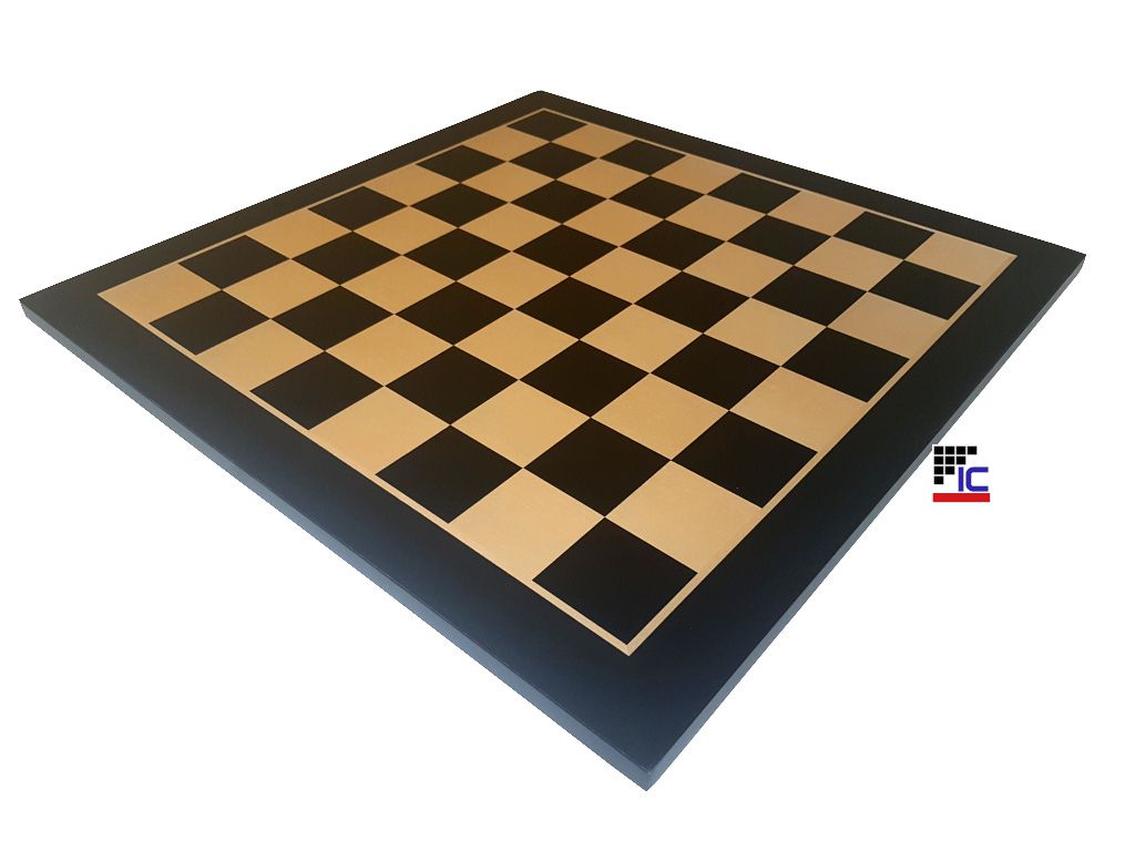 Tablero de madera de caoba negra/arce 54x54 sin notación