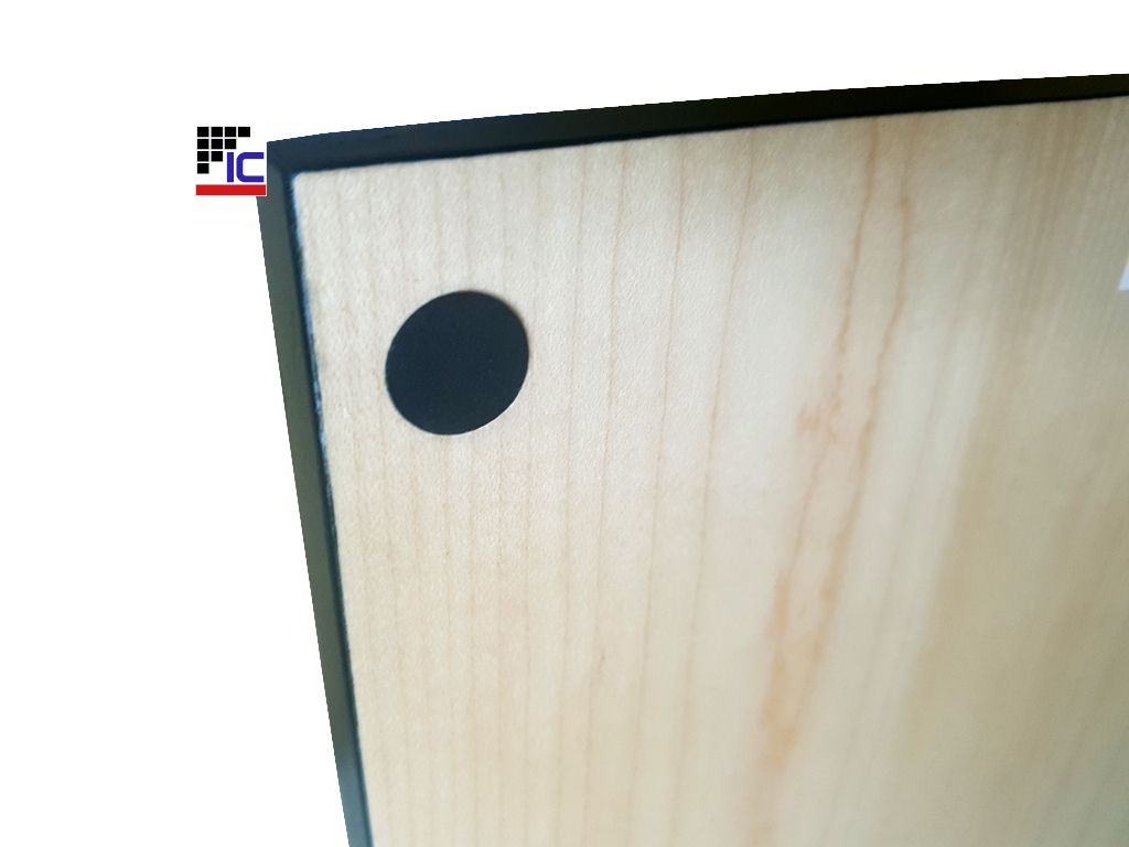 Tablero de madera de caoba negra/arce 54x54 sin notación
