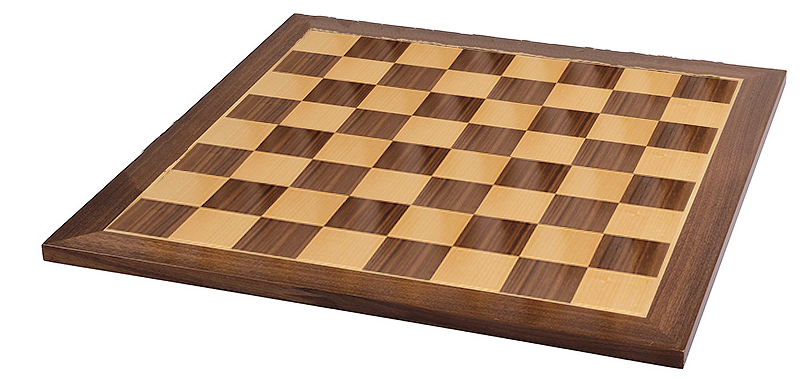 Tablero de madera de nogal/arce 54x54 sin notación