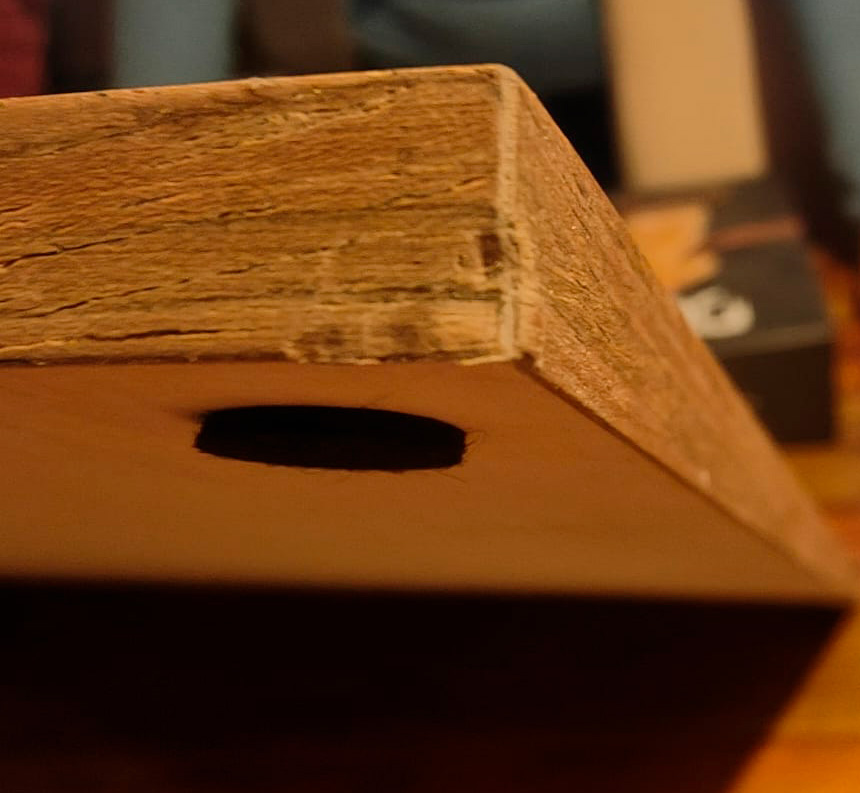 Tablero de madera de nogal/arce 54x54 sin notación