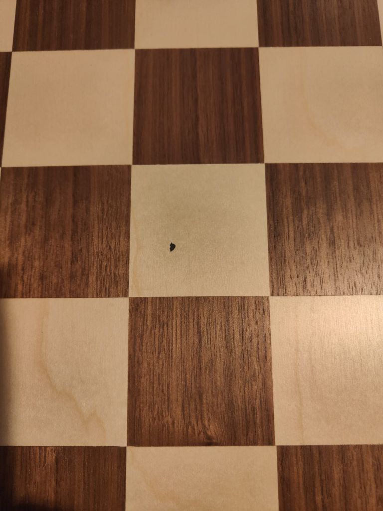 Tablero de madera de nogal/arce 54x54 sin notación