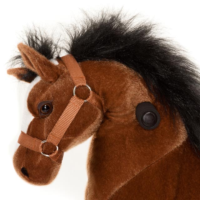 Caballo Amadeus marrón Pequeño Profesional - Zoom cabeza