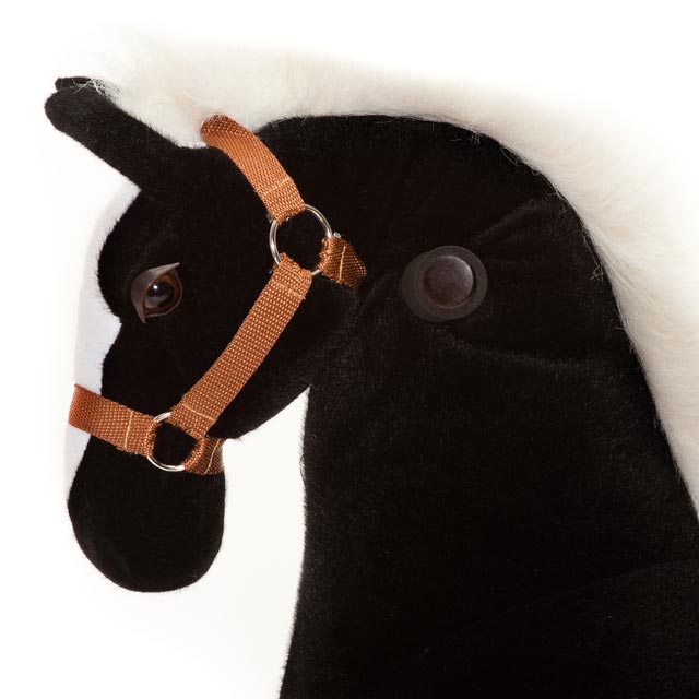 Caballo Maharadscha Negro Mediano Profesional - zoom cabeza