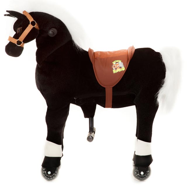 Caballo Maharadscha Negro Pequeño Profesional - vista lateral