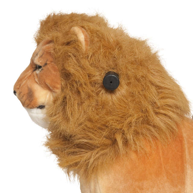 León Shimba Mediano Profesional - zoom cabeza