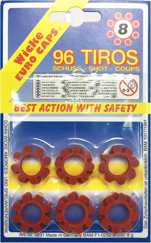 Blister fulminantes 8 tiros