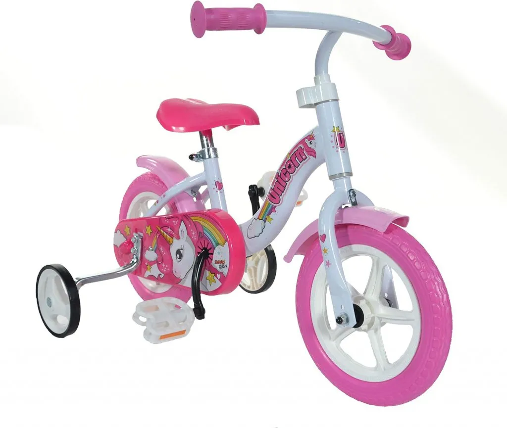 bicicleta para niños de 2 a 4 años unicornio 10 dino bikes