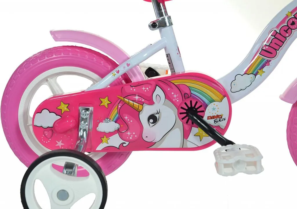bicicleta con silla para niños unicornio 10 dino bikes