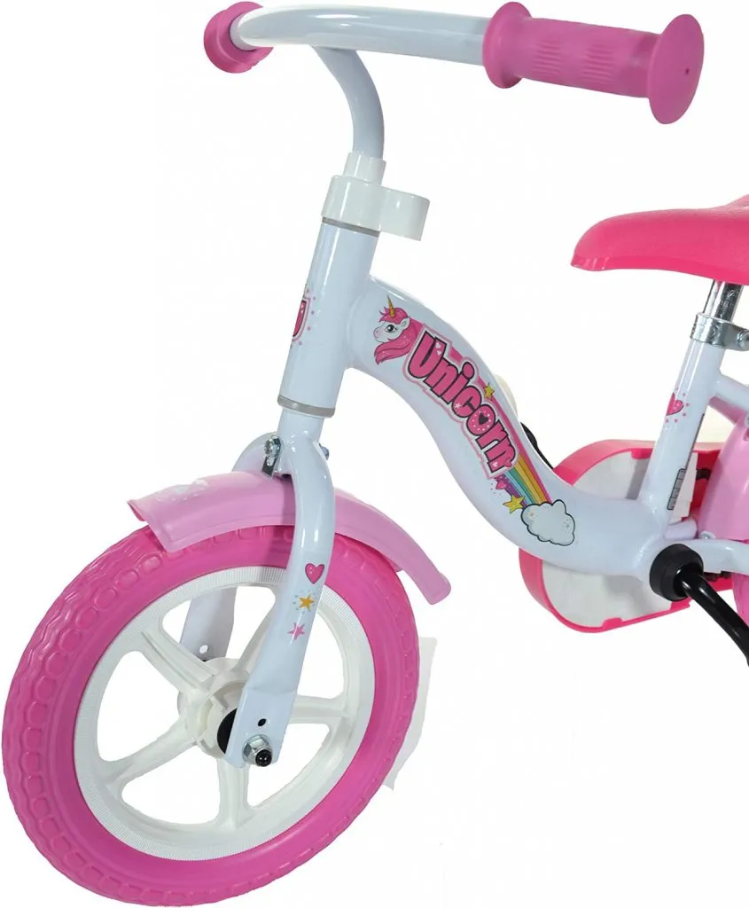 bicicleta para niña de 2 años unicornio 10 dino bikes