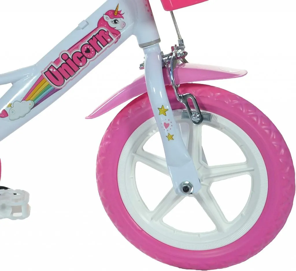 bicicleta con silla para niños Unicornio 12 dino bikes