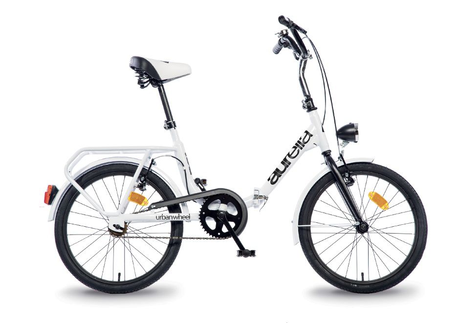 Bicicleta Plegable 20 pulgadas Blanca