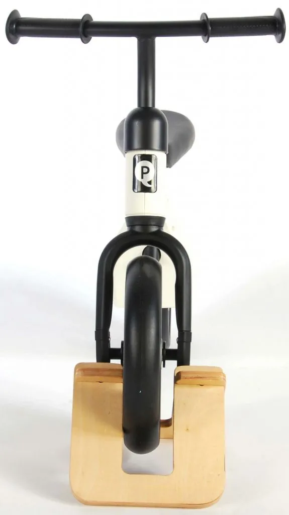 Bicicleta evolutiva QPlay Balance 10 pulgadas Blanca/Negra - vista frontal