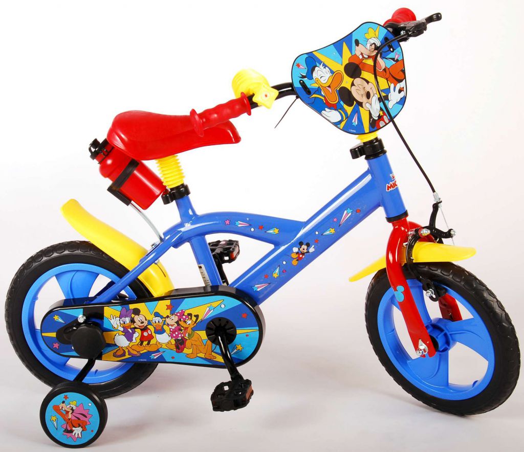 bicicleta para niños disney mickey 12 pulgadas rojo