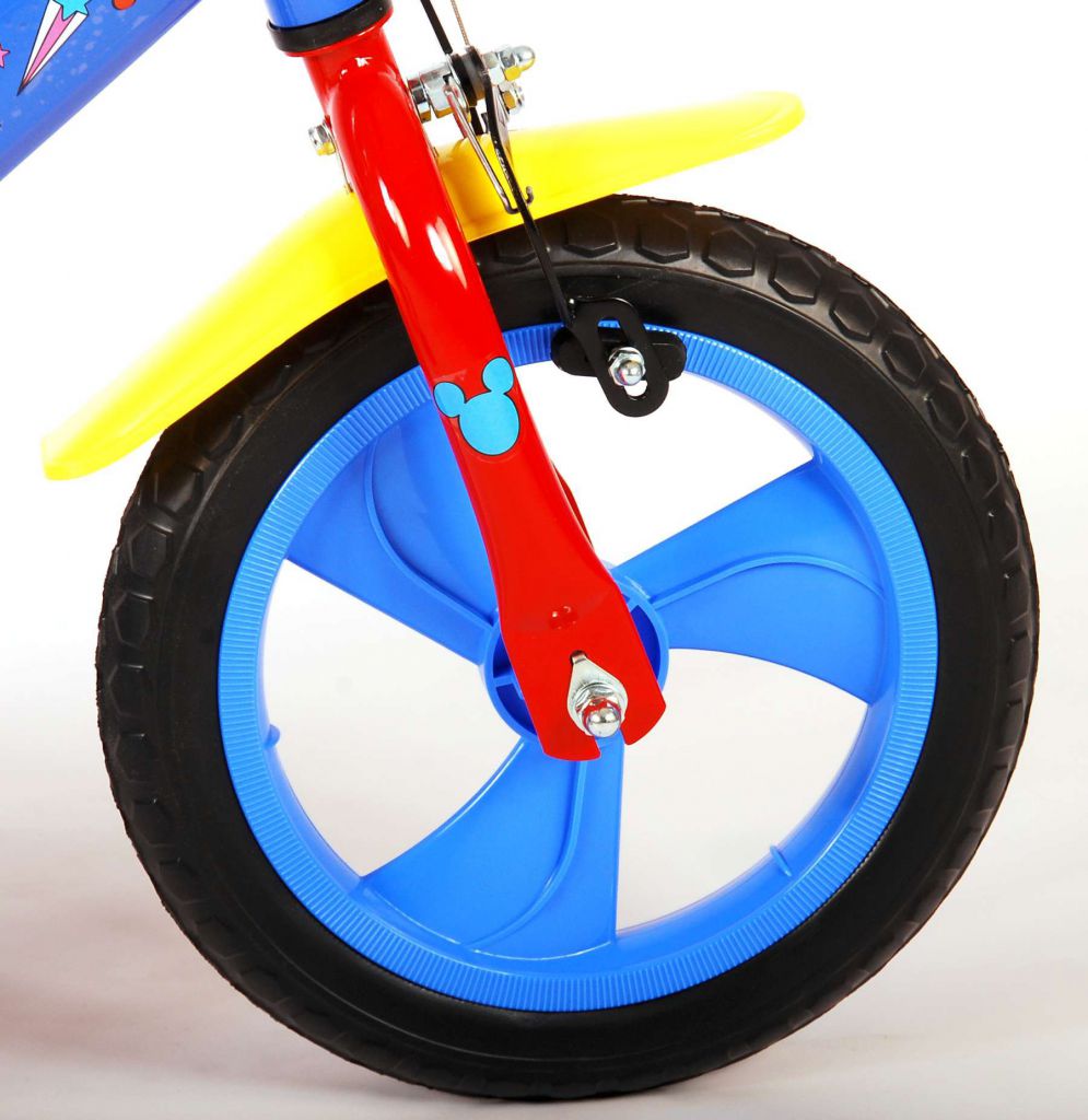 bicicleta con pedales para niños de 2 a 5 años disney mickey 12 pulgadas rojo
