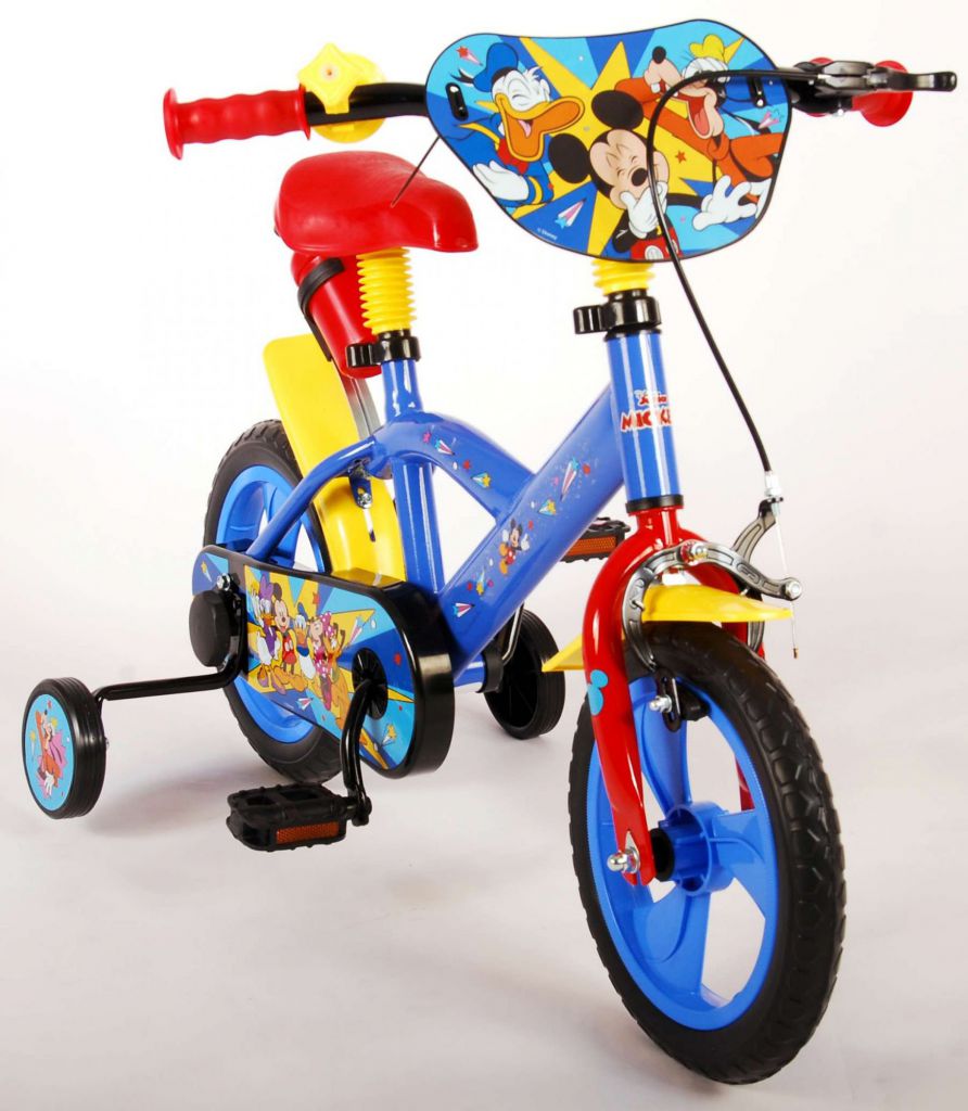 bicicleta para niño de 3 años disney mickey 12 pulgadas rojo