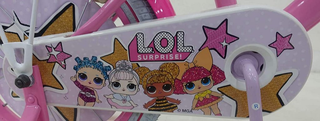 Bicicleta LOL Surprise 16 - cubrecadena