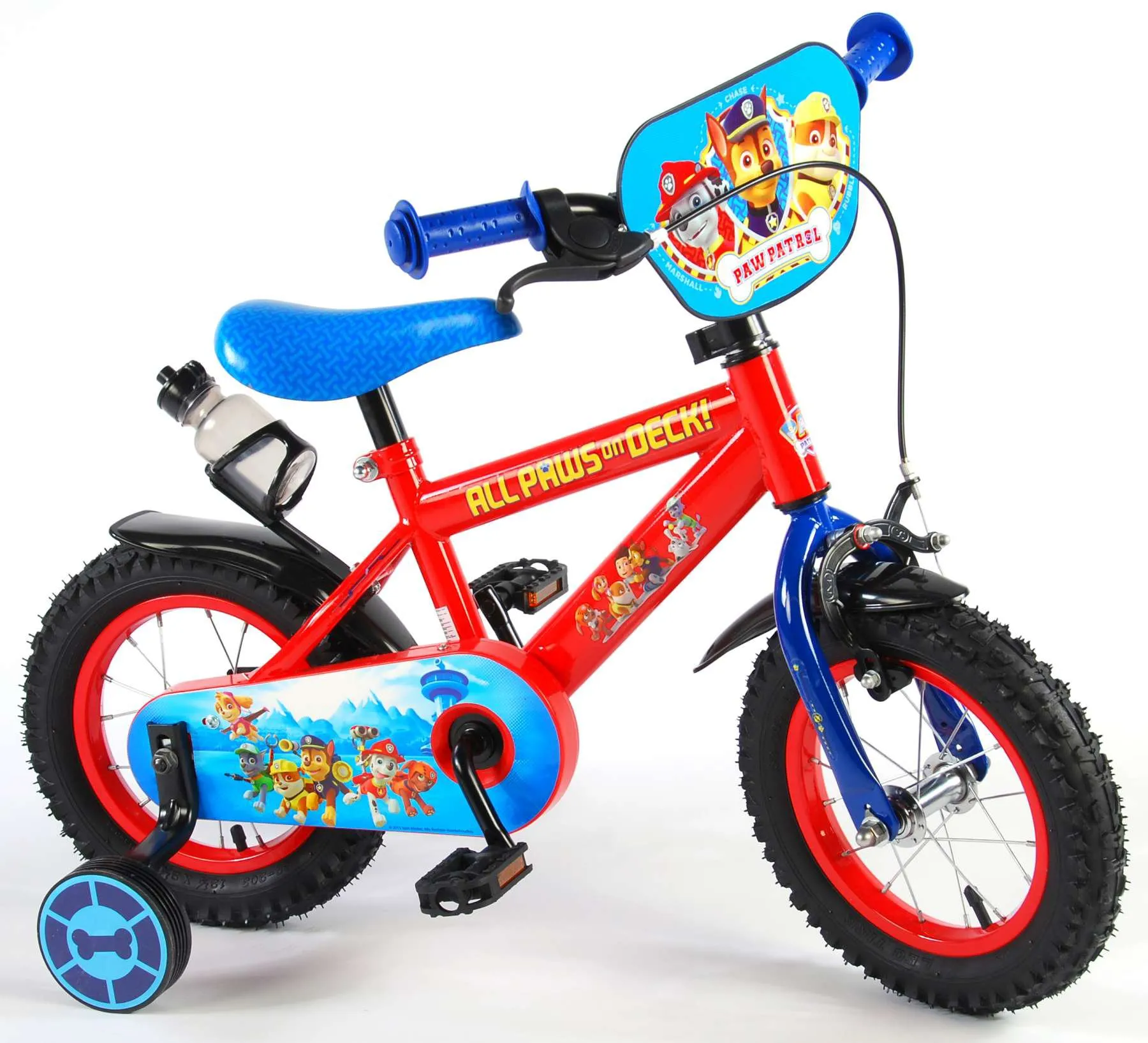 bicicleta para niños paw patrol 12 pulgadas rojo