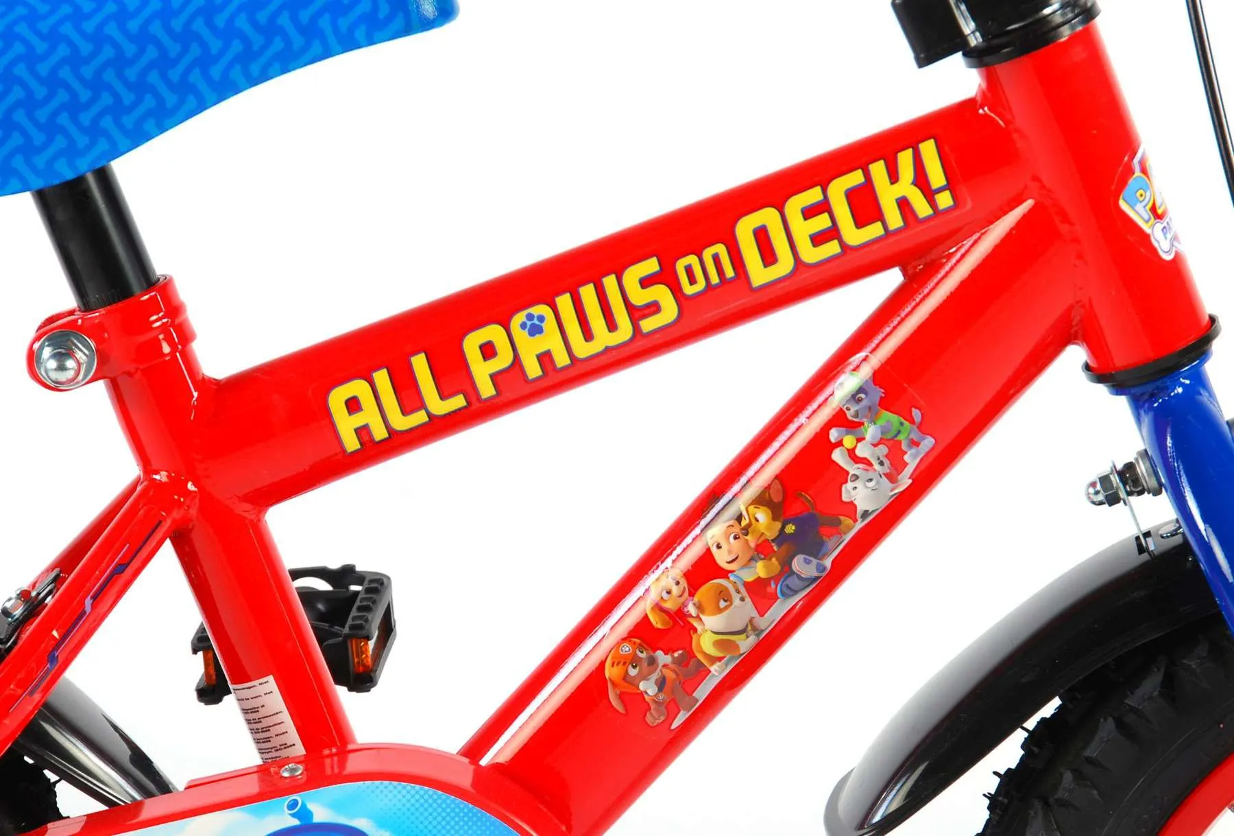 bicicleta para niña paw patrol 12 pulgadas rojo
