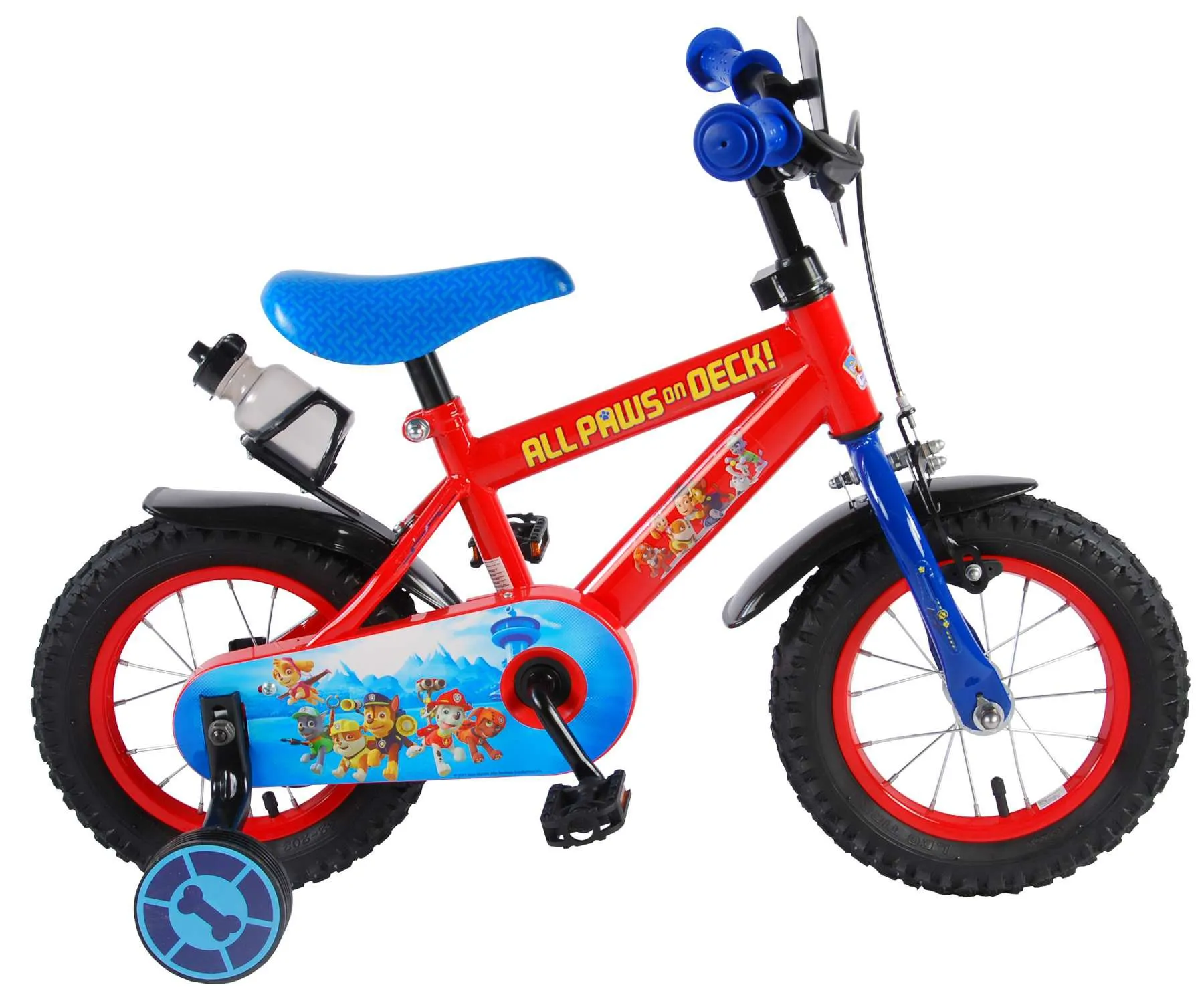 Bicicleta infantil Patrulla Canina 12 pulgadas Rojo
