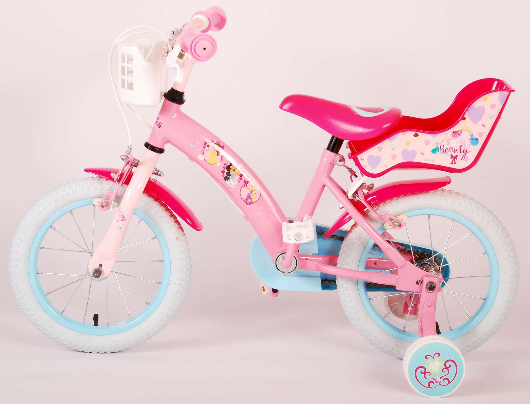 bicicleta para niñas princesas disney 14 pulgadas rosa