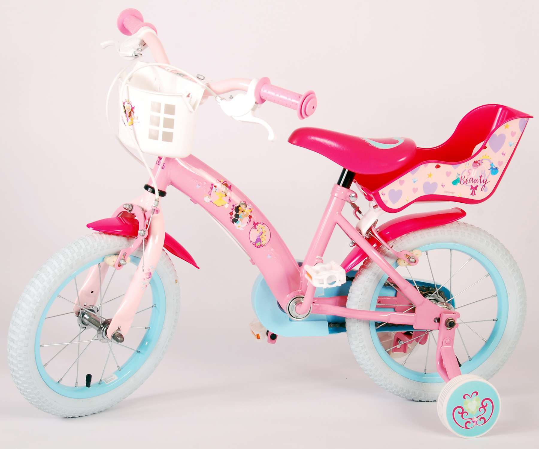 bicicleta para niña de 5 años princesas disney 14 pulgadas rosa