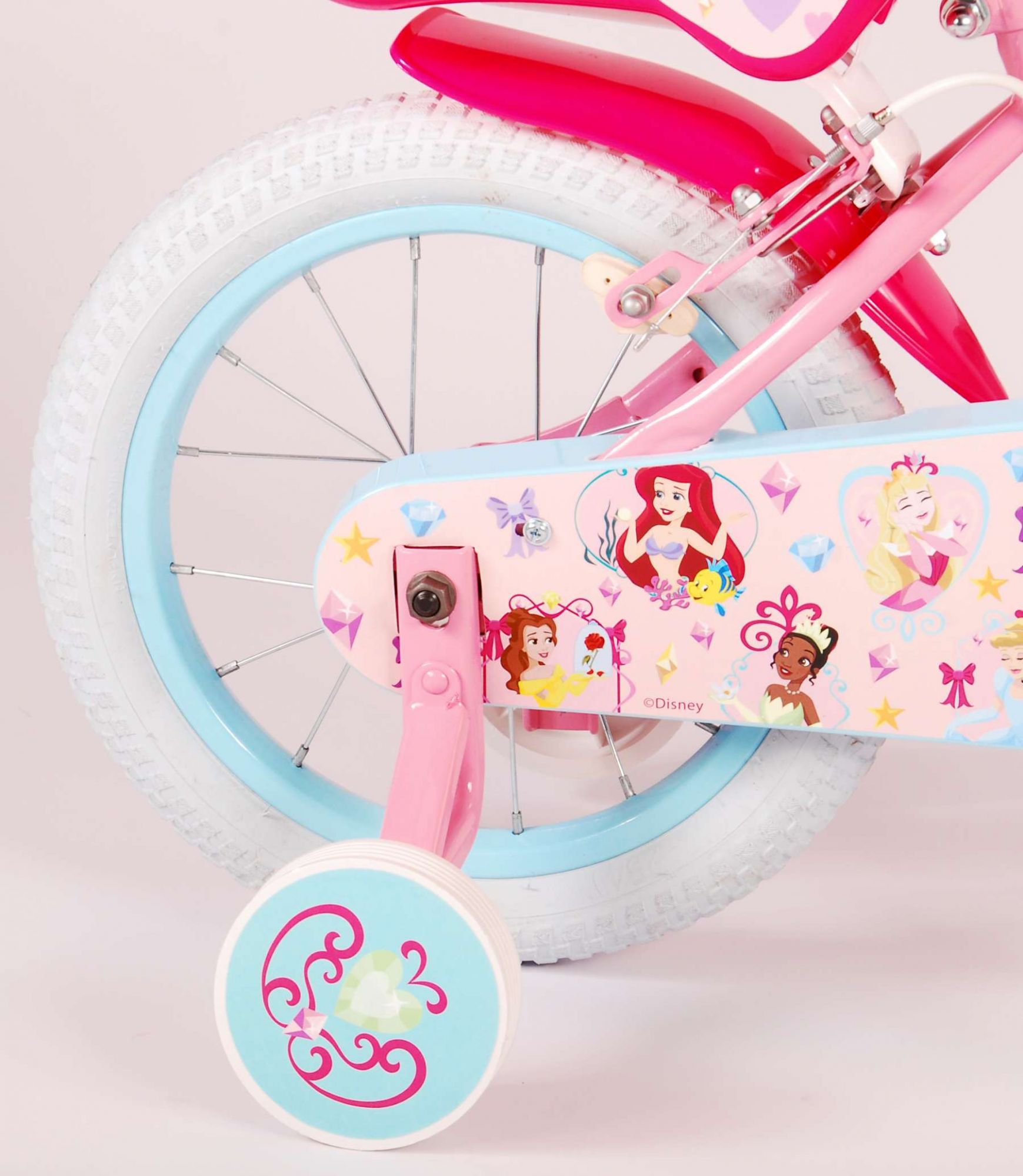 bicicleta para niña de 6 años princesas disney 14 pulgadas rosa
