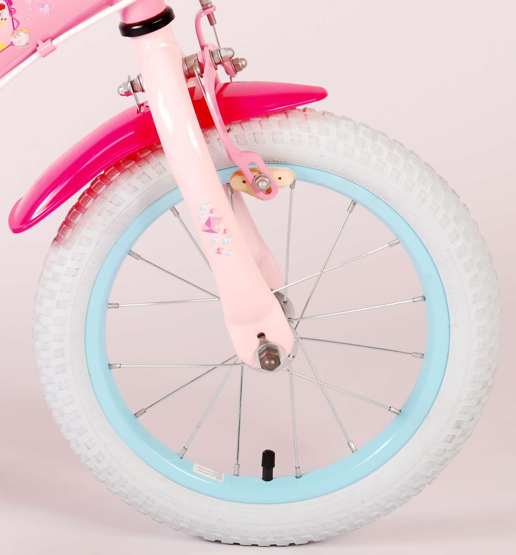 bicicleta con pedales para niños de 2 a 5 años princesas disney 14 pulgadas rosa