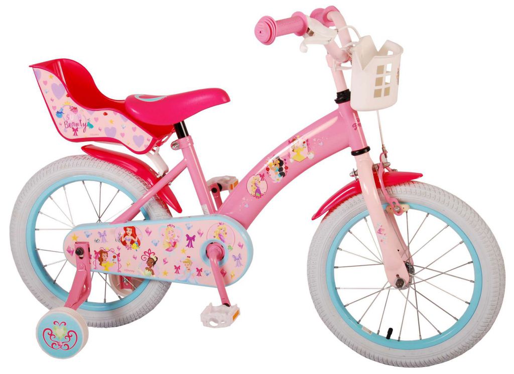 bicicleta para niños de 3 a 6 años princesas disney 16 pulgadas rosa