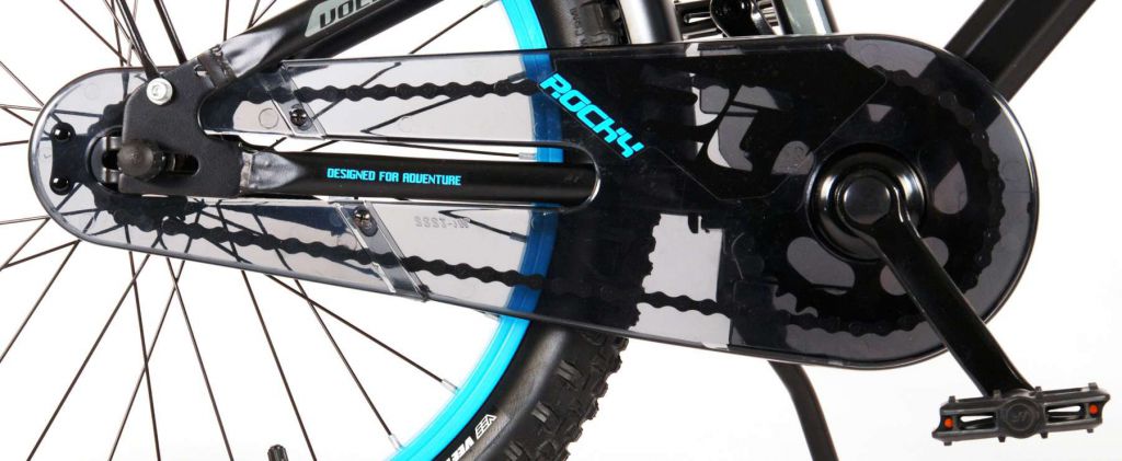 bicicleta con silla para niños rocky 20 pulgadas negra coleccion