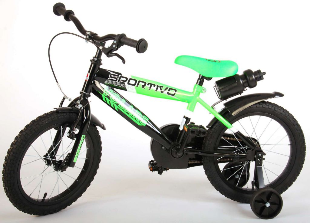 bicicleta para niña de 5 años sportivo 16 pulgadas neon verde