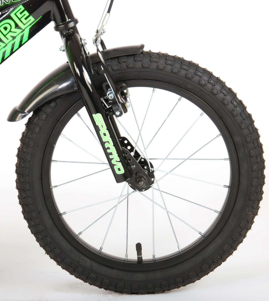 bicicleta para niña de 6 años sportivo 16 pulgadas neon verde - zoom rueda