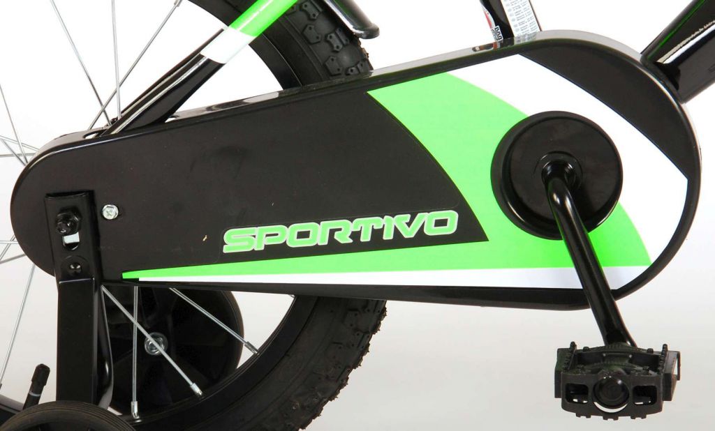 bicicleta con silla para niños sportivo 16 pulgadas neon verde - cubre cadena