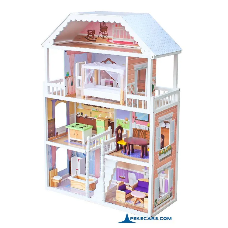 Casa de Muñecas de Campo con Luces y Accesorios