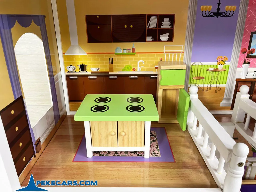 casa de muñeca campo luces