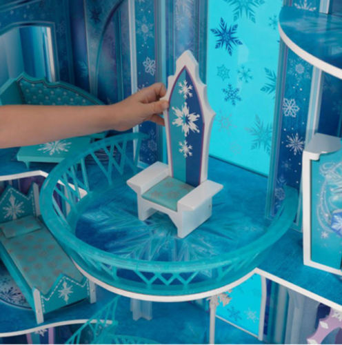 Detalle trono de kidkraft 65880 mansion copo de nieve - frozen