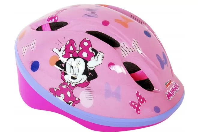 Casco bicicleta minnie rosa bowtique