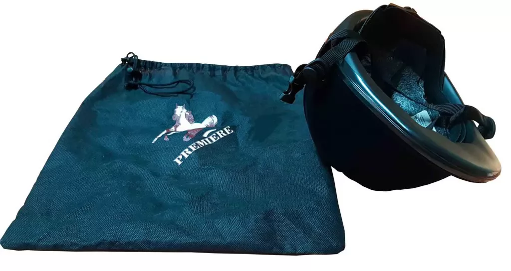 Casco animal riding en negro terciopelo