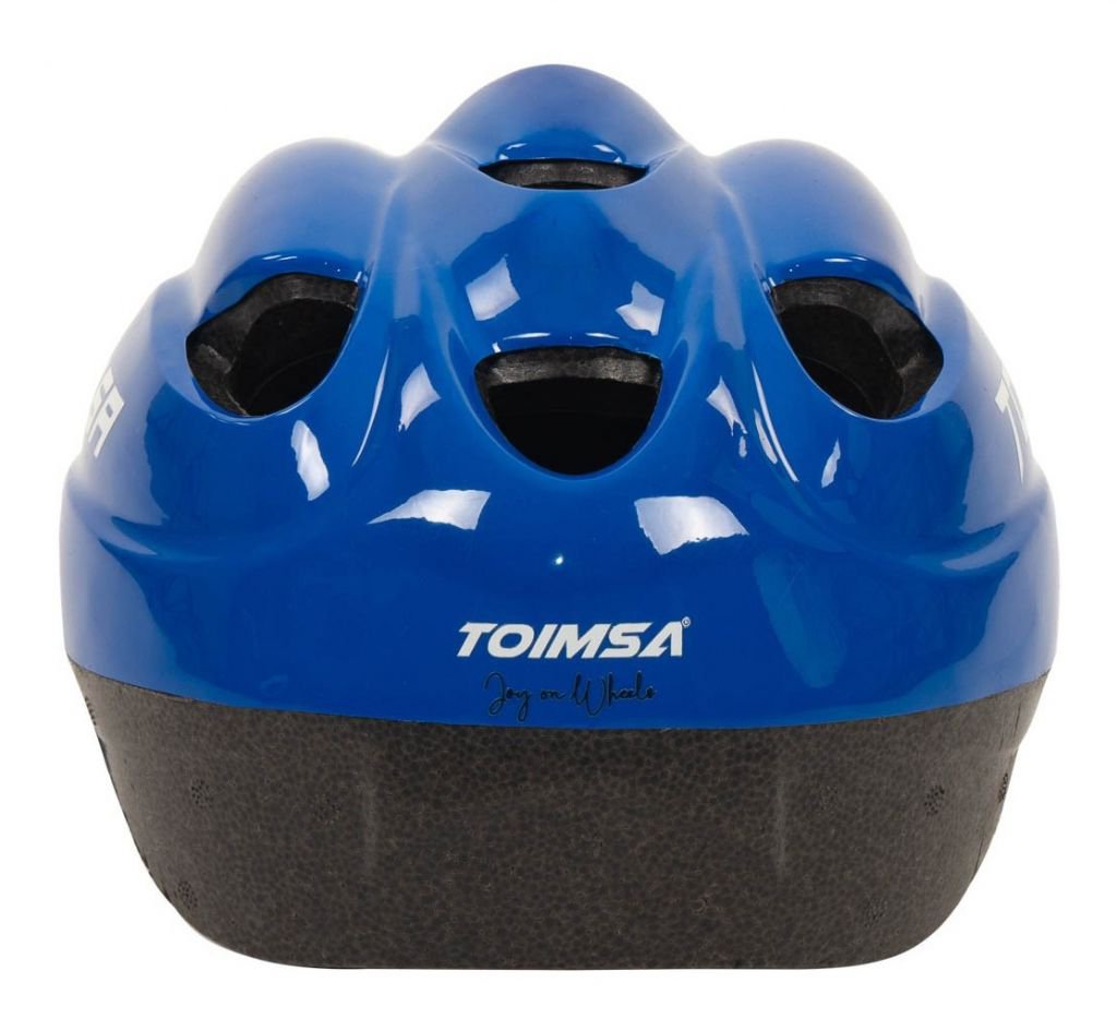 Casco Infantil Bicicleta Toimsa azul parte trasera