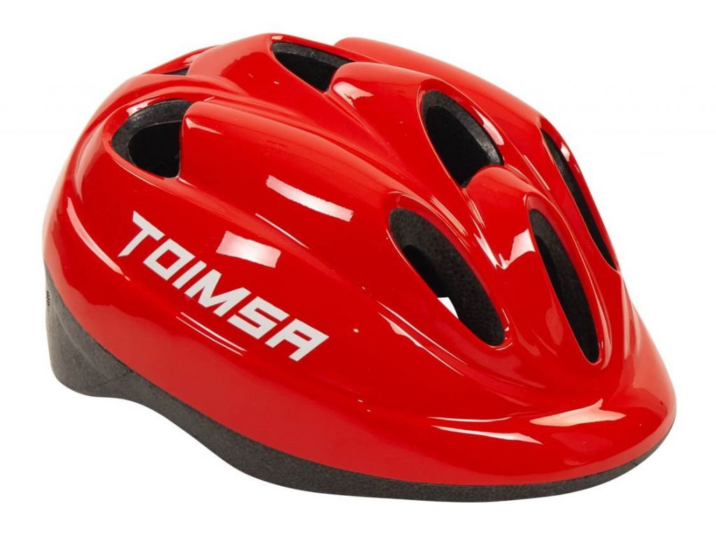 Casco Infantil Bicicleta Toimsa rojo perspectiva