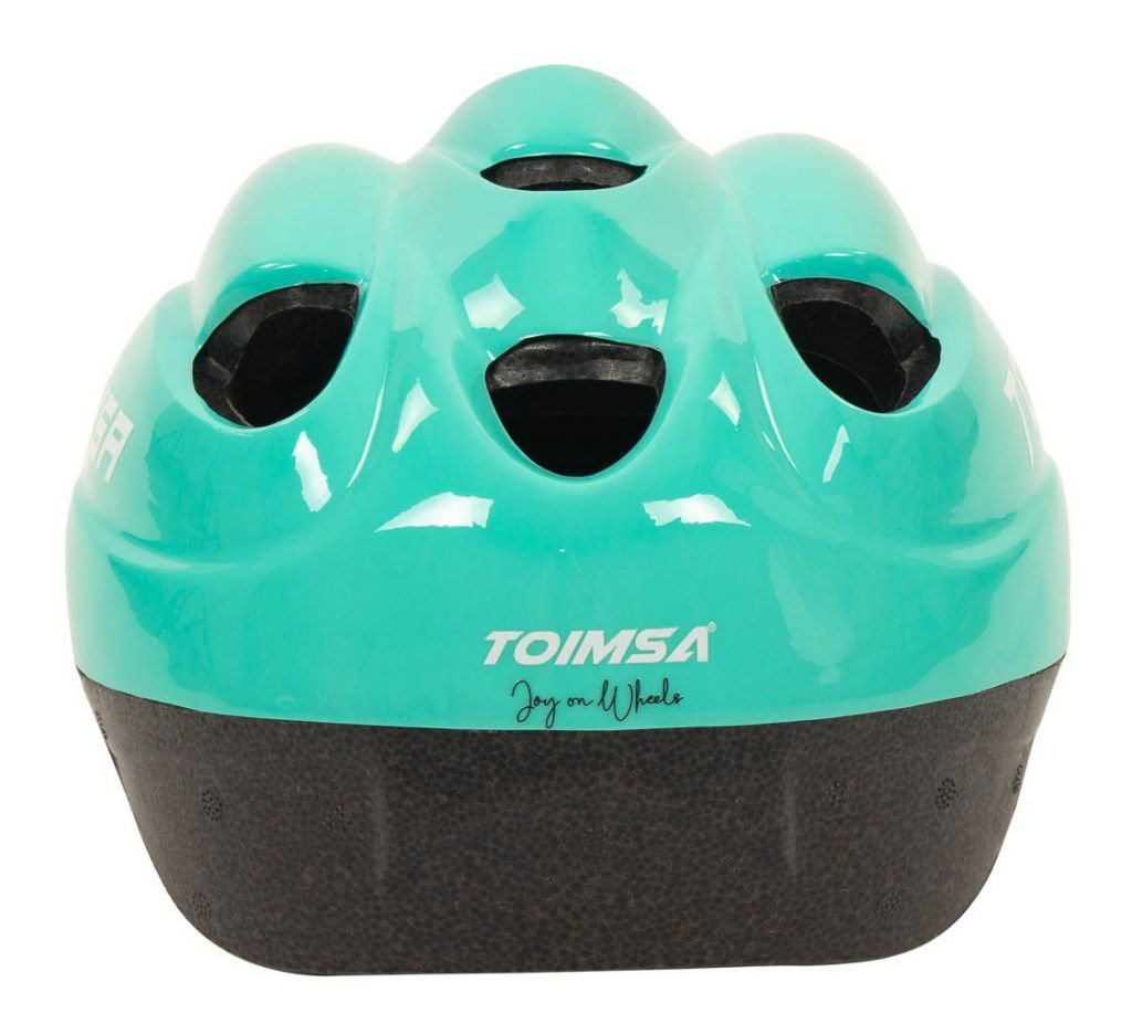 Casco Infantil Bicicleta Toimsa verde parte trasera