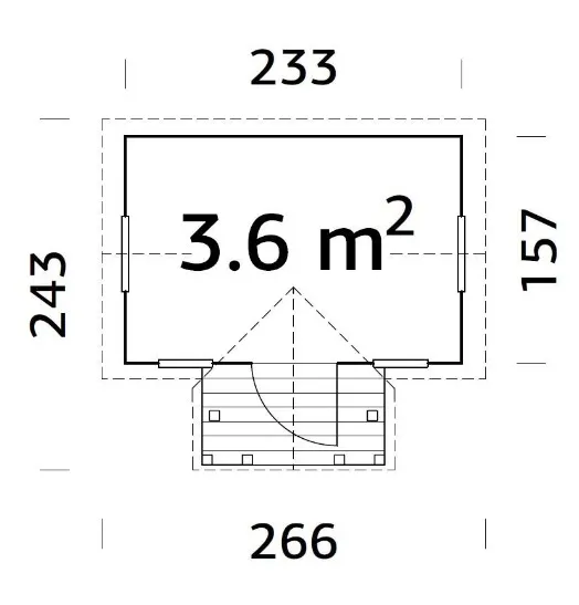 Casita Jennie - medidas